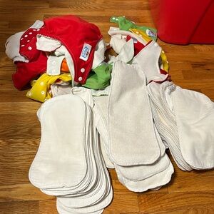 20 baby land cloth diapers and inserts
